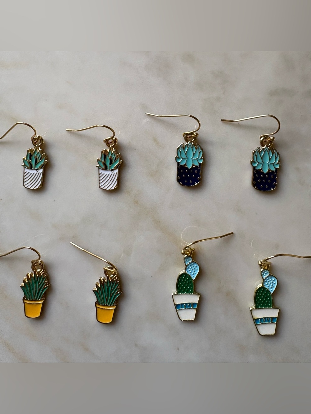 Plants charm bundle earrings